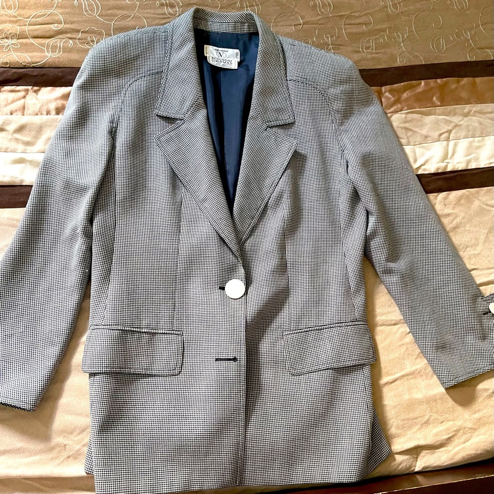 Valentino blazer black & white checkers